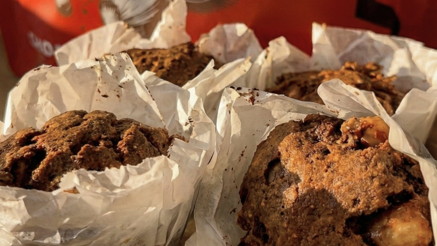 Pear & Chocolate Hazelnut Protein Muffins – Vegan, Soft, and Perfect with Coffee