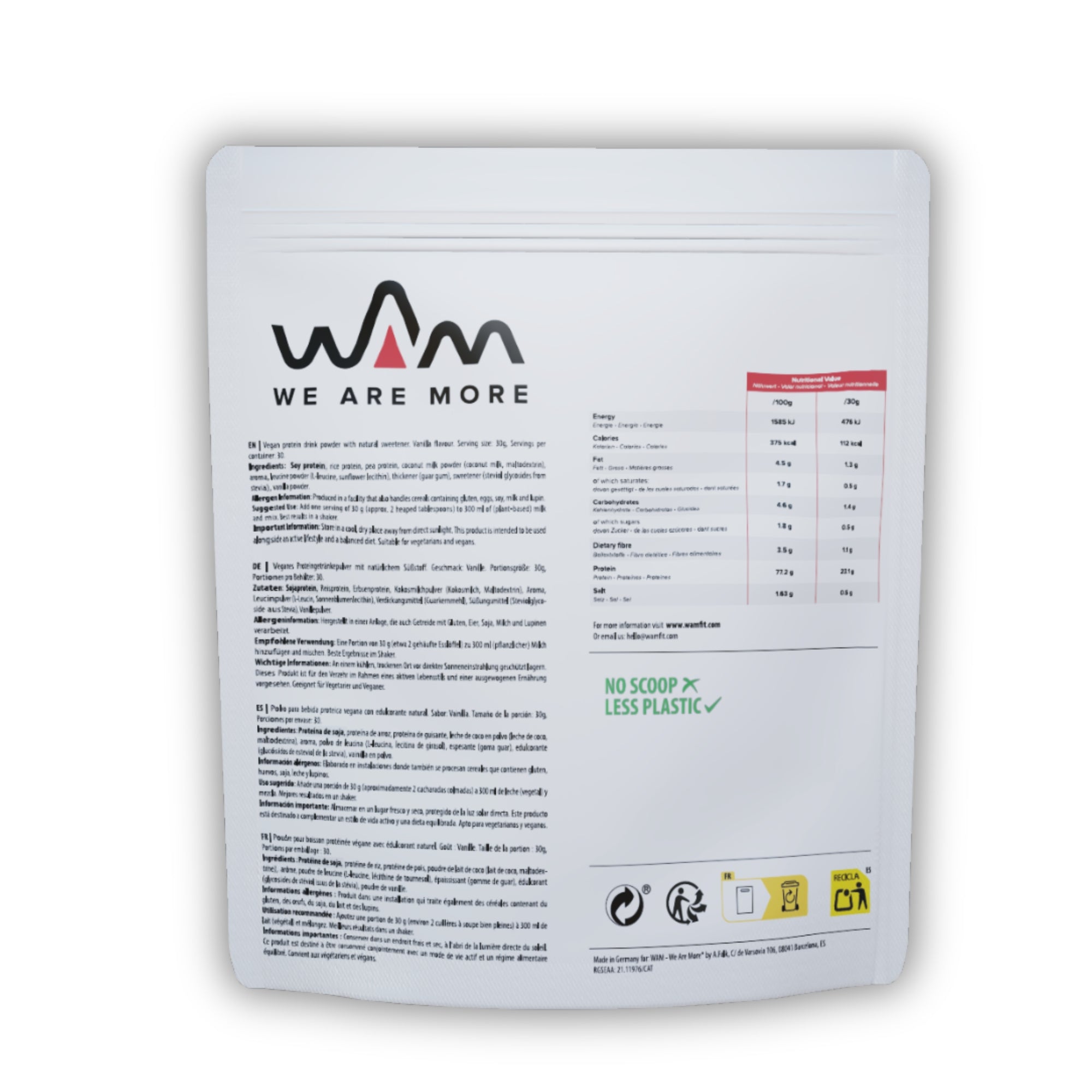 WAM Protein - Pure Vanilla